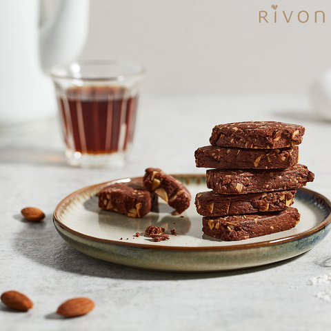 【Rivon禮坊】杏仁酥餅8入(巧克力)