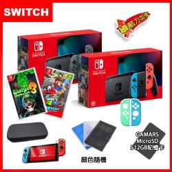 ◎電力續航加強！|◎最多連線8台|◎原廠公司貨，提供1年保固商品名稱:Switch主機續航加強版+路易吉鬼屋洋樓(中文)+瑪利歐奧德賽(中文)+豪華配件品牌:Nintendo任天堂種類:Nintend