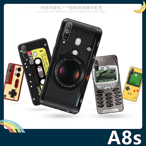 SAMSUNG GALAXY A8s 復古偽裝保護套nn懷舊簡約風、多款選擇