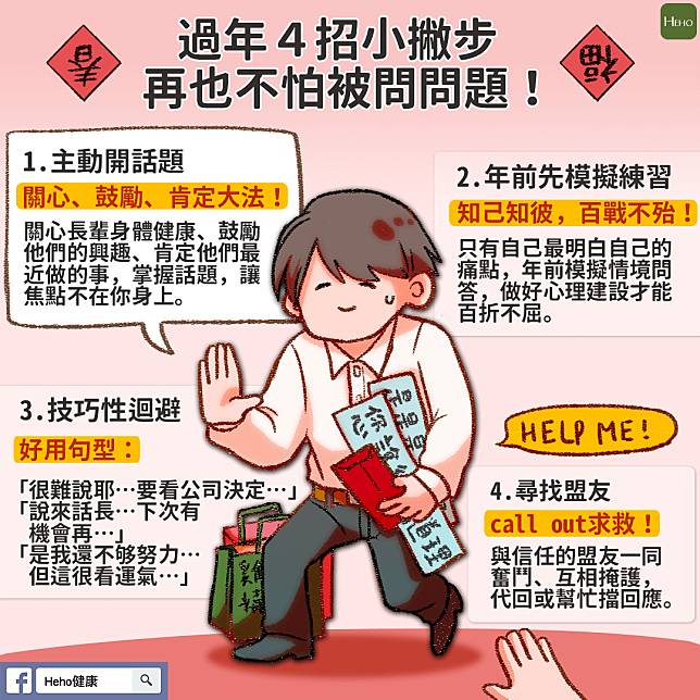 過年４招小撇步 再也不怕被問問題 Heho健康 Line Today