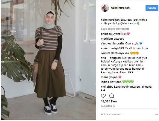 Ootd Hijab Kulot  Garis Galeri Mukena Terbaru