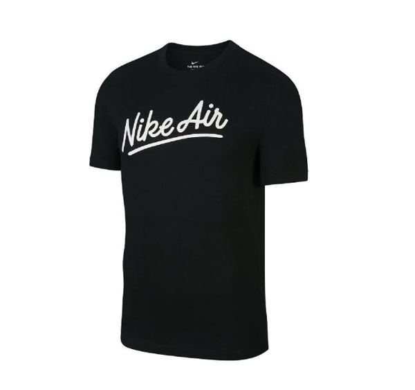 NIKE服飾系列-NSW SS TEE NIKE AIR 1 男款黑色短袖上衣-NO.BV7638010