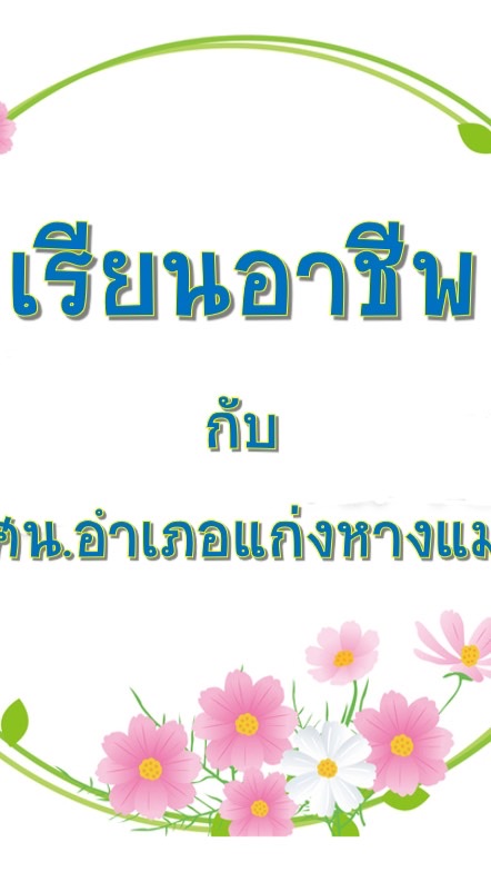 กลุ่มอาชีพ กศน.อำเภอแก่งหางแมว