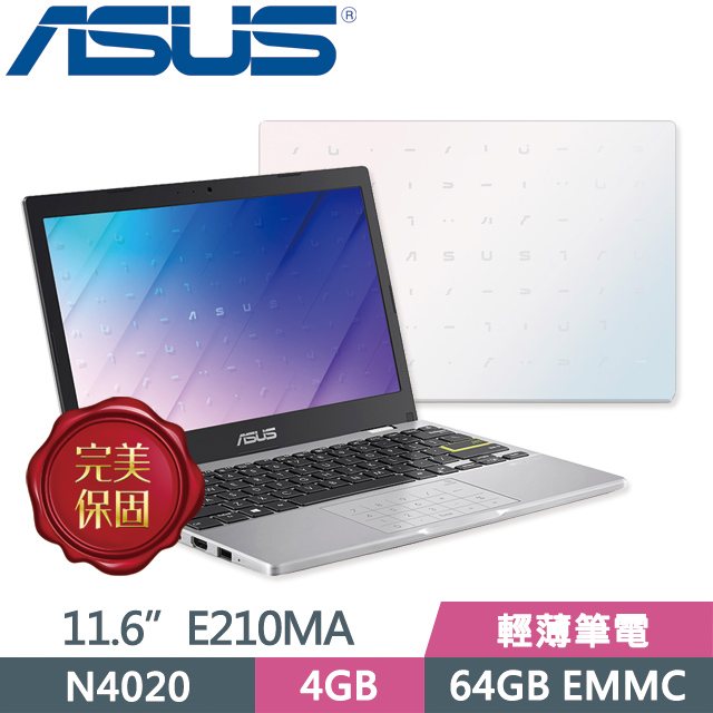 ★送精美內袋★ •處理器：Intel Celeron N4020•記憶體：4GB DDR4 on board•硬碟：64G eMMC•螢幕：11.6 吋•作業系統：Windows 10 Home S 