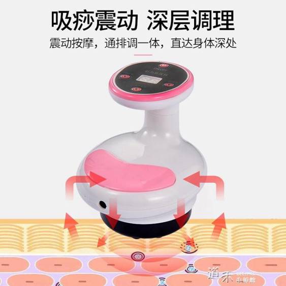 刮痧儀 吸痧儀刮痧儀器電動經絡刷疏通按摩器神器全身負壓充電 -露露生活館