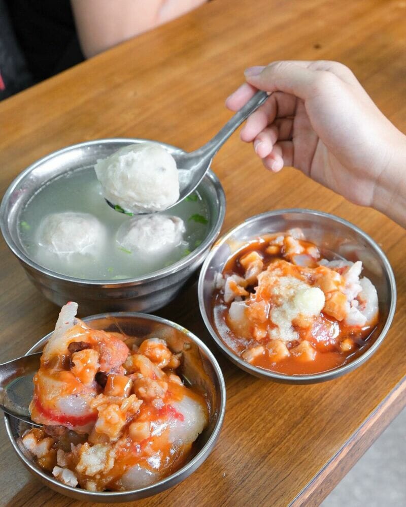 新竹必吃城隍廟美食林家肉圓