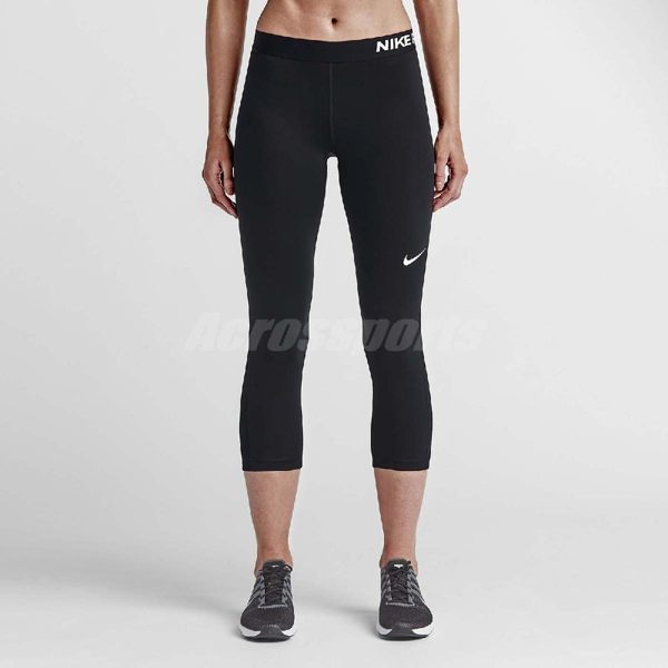 Nike 緊身褲 Pro Cl Capri 女款 3/4 七分褲 緊身長褲 內搭 素面 運動 休閒 黑白 725469-010