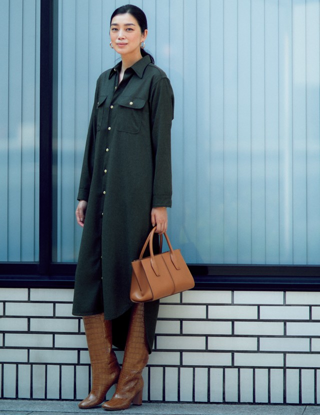 ワンピース ロングブーツコーデ3選 簡単ワンツースタイルで最旬スタイルを習得