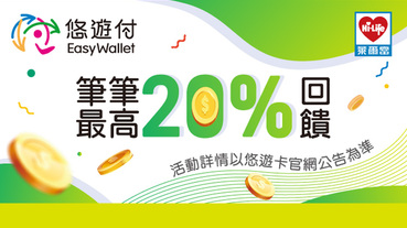 萊爾富使用悠遊付消費 筆筆最高20%回饋