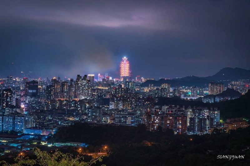 新北夜景 中和烘爐地南山福德宮