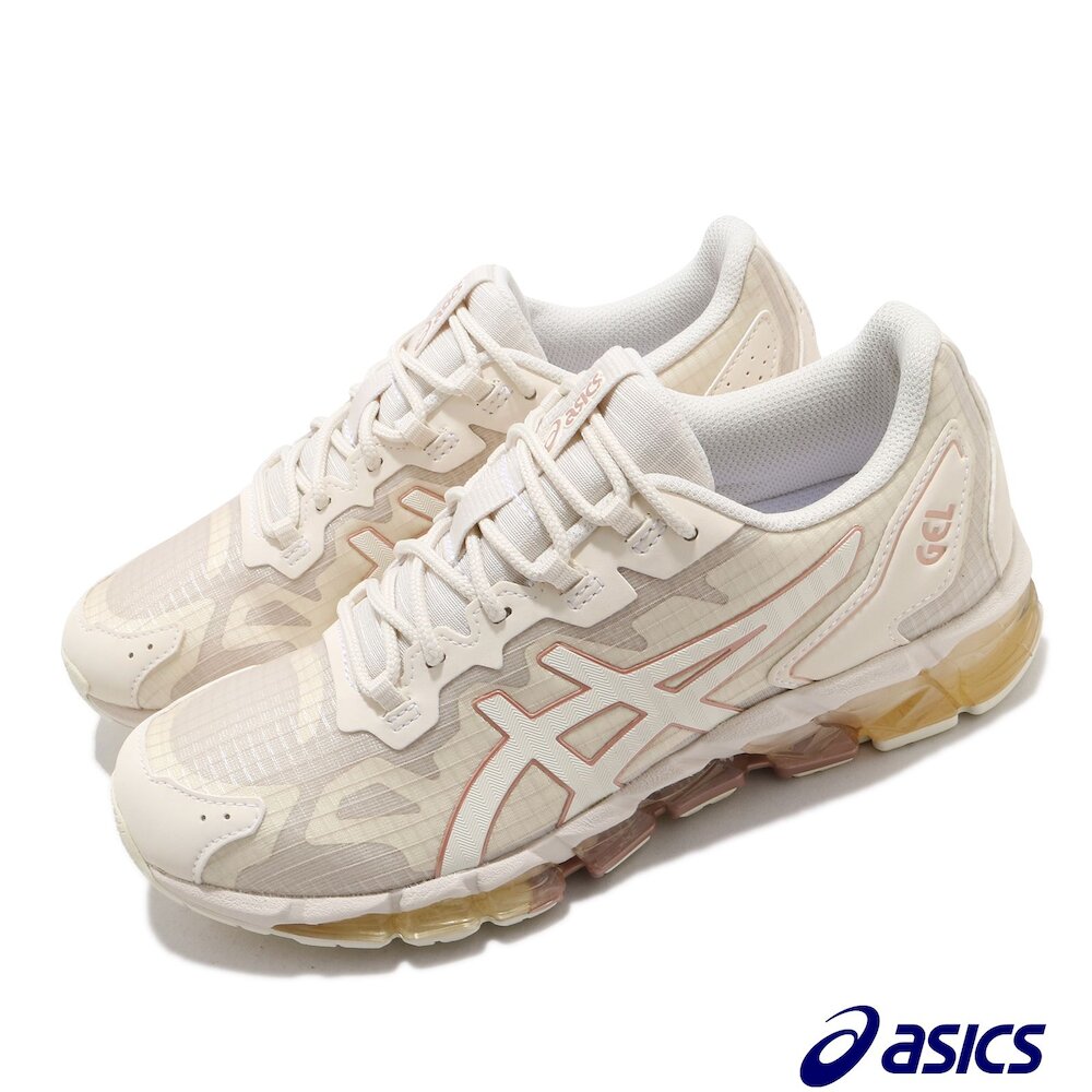 休閒慢跑鞋品牌:ASICS型號:1202A088200品名:Gel-Quantu配色:米色,金色版型:版型正常