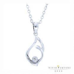 ◎抗過敏材質，適合每日佩戴|◎造型流線大方|◎品牌:亞帝芬奇種類:白鑽款式:墜子證書:無主鑽形狀:圓形主鑽克拉範圍:30分以下主鑽克拉重量(分/克拉):0.02克拉主鑽成色:H配鑽總克拉重量(分/克拉