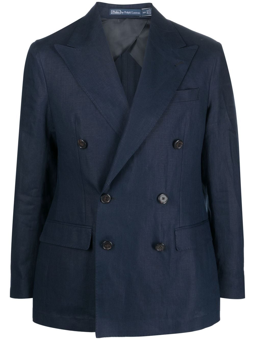 Polo Ralph Lauren - double-breasted cotton blazer - men - Cotton/Cotton/Elastane - 50 - Blue