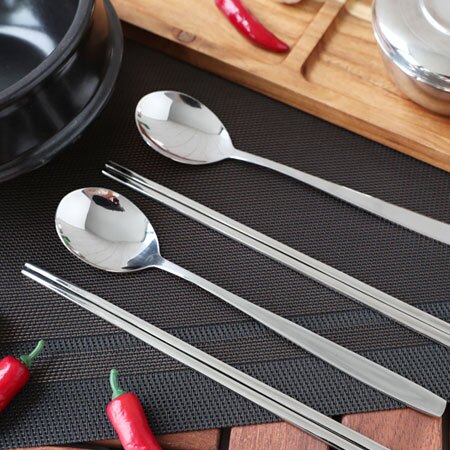 素面無花紋 耐用可重複使用 清洗容易 攜帶方便 讓您在用餐也能體驗韓國風