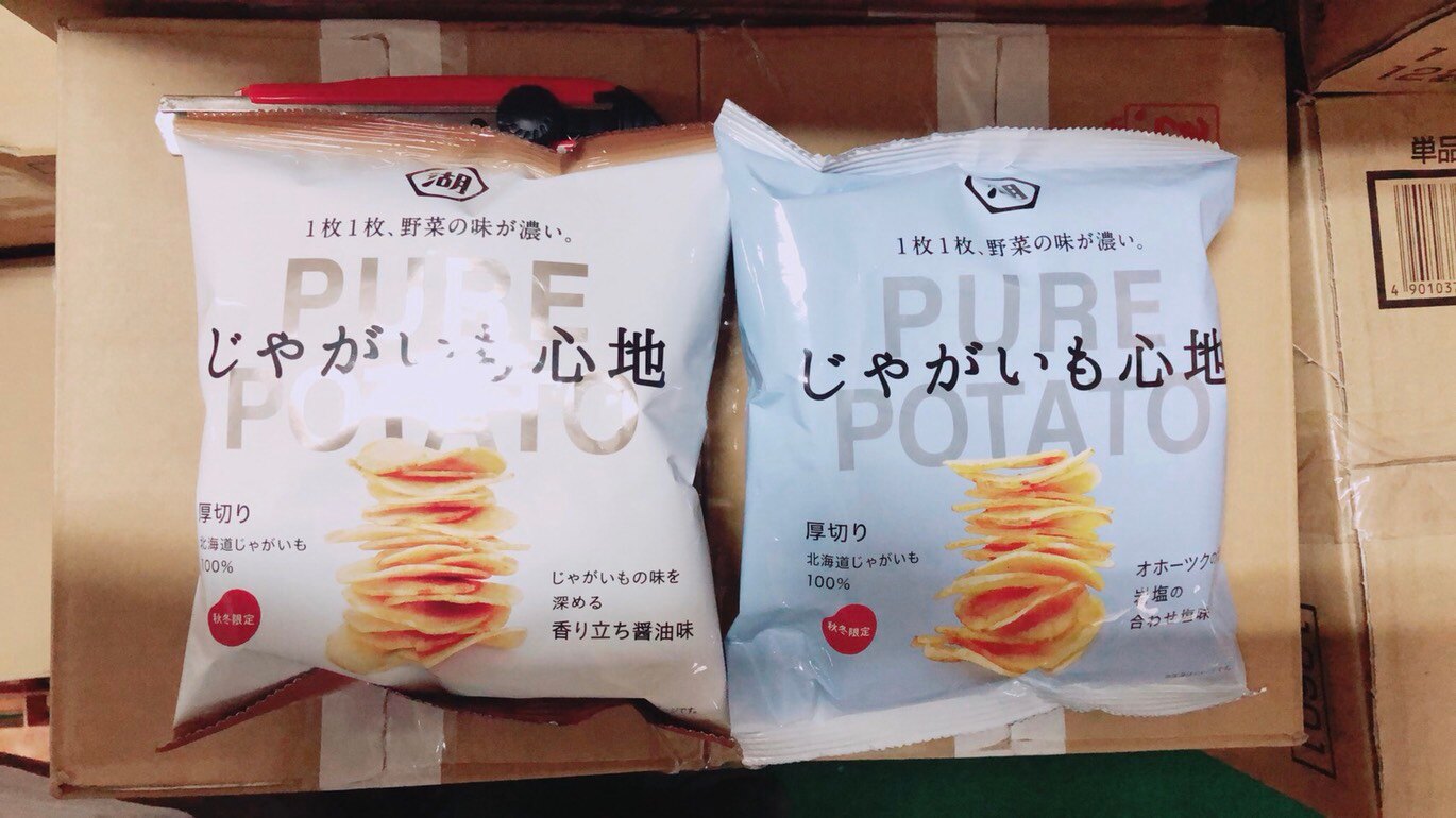 日本 湖池屋 秋冬限定 厚切洋芋片 醬油味/岩鹽味