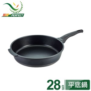禁用鐵鏟、鐵刷、鋼絲球、菜瓜布 鍋身一體成形無鉚釘設計，不會藏污納垢 鍋面不沾處理，少油煙、好清洗 特殊高科技硬化處理，導熱均勻、儲熱性佳 適用多種爐具（此款僅28cm可使用電磁爐）
