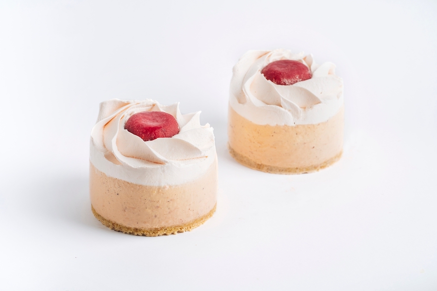 【獅子甜點】草莓伯爵奶茶生乳酪Strawberry Earl Grey Tea Non Baked Cheese Cake