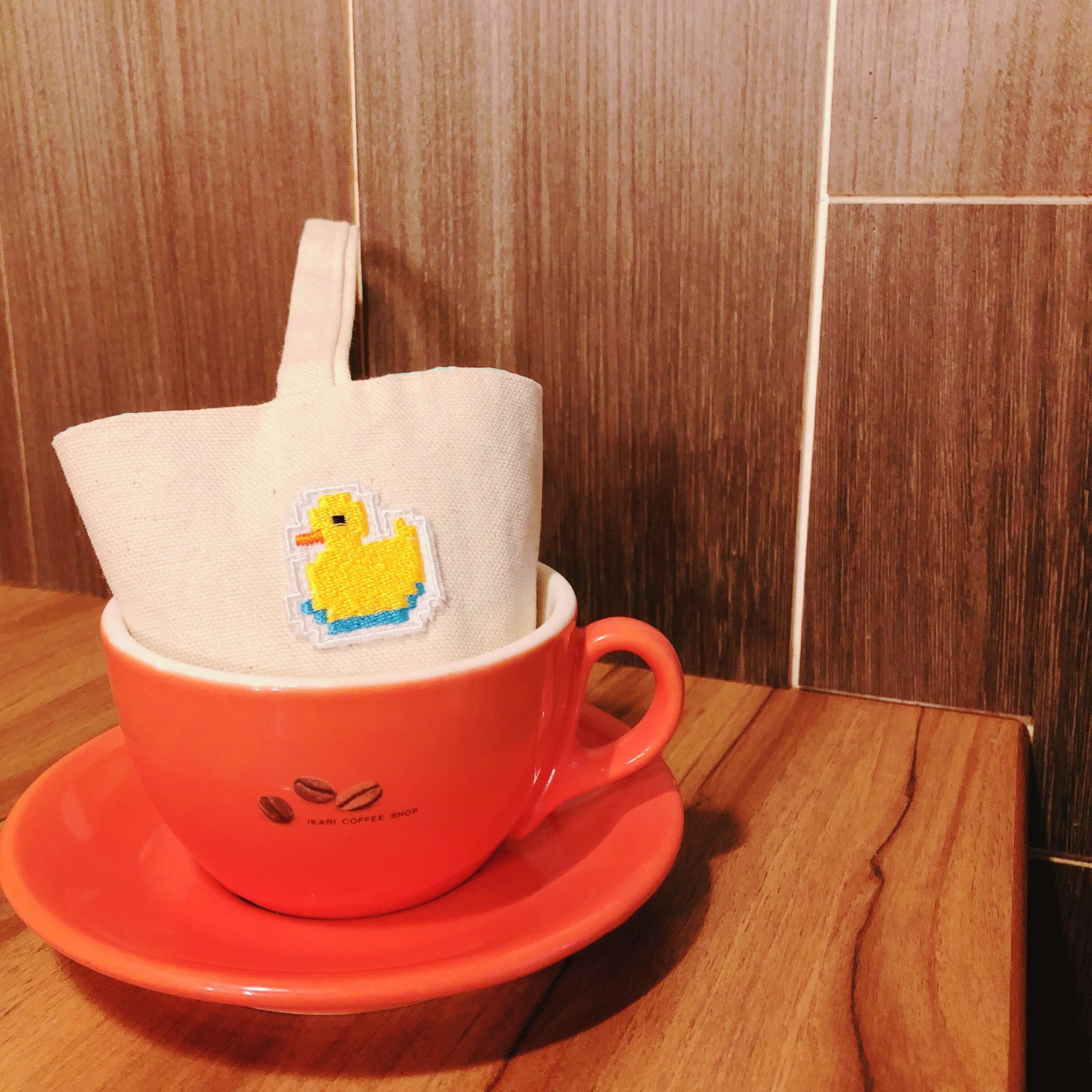 鴨鴨小舖。手作工坊 小清新帆布杯套 飲料套 文青杯套 簡約帆布