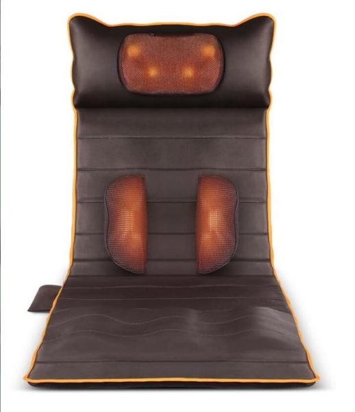 頸椎按摩器頸部腰部多功能全身背按摩椅儀電動毯床墊靠墊椅墊加變壓器頸 時尚教主