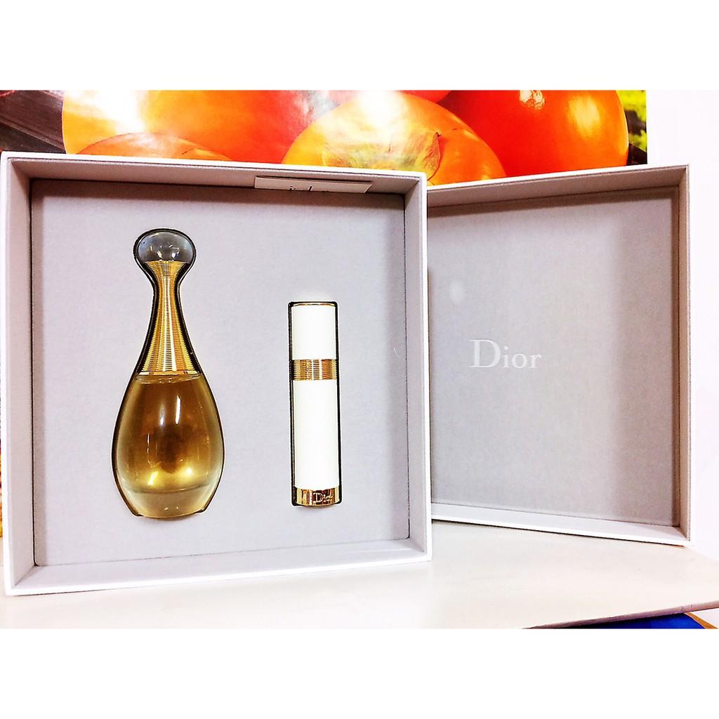 DIOR 迪奧J'adore隨身香氛組 J'adore香氛50MML+J'adore隨身香氛瓶7.5ML(盒裝)