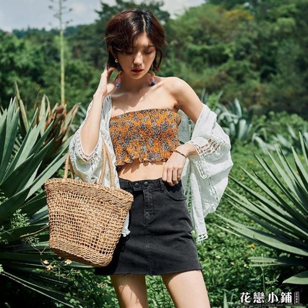 防曬衣 吊帶裙的小外披寬松白色蕾絲鏤空夏開衫度假披肩外搭沙灘外套