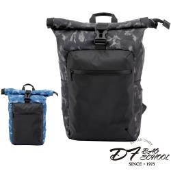 DF BAGSCHOOL - outdoor率性風商務旅行學生中性迷彩後背包-共2色