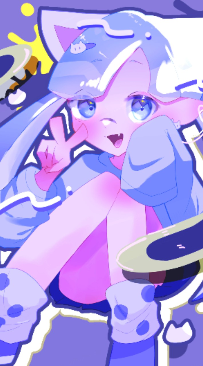 ｡❀ 𓂃𓈒𓏸夜桜学園スプラ恋愛雑談撮影⋆☽☁︎︎*°