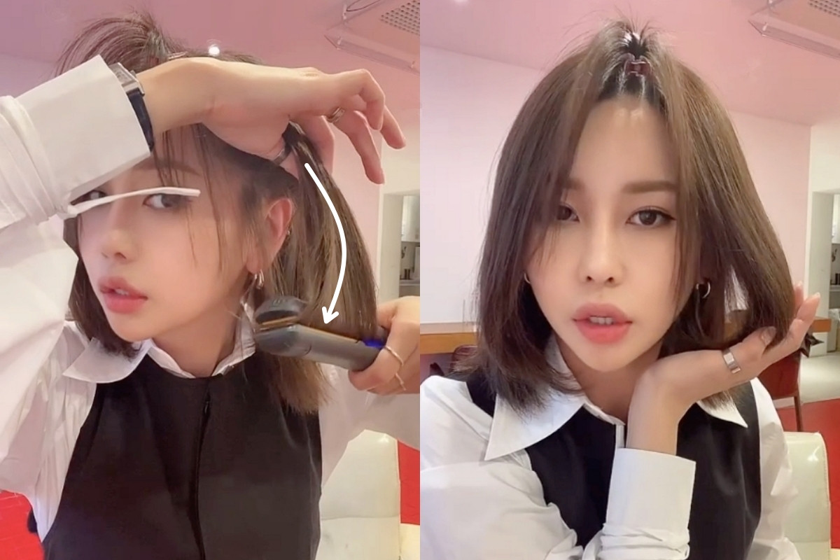 短髮平板夾、離子夾髮型教學3：蓬鬆法式捲度短髮