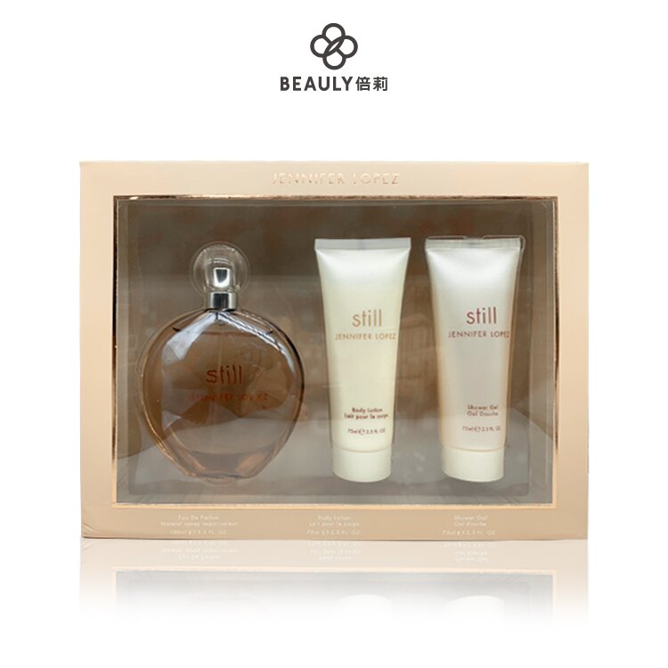 J.LO 珍妮佛羅培茲 Still 星鑽女性淡香精禮盒(淡香水100ml+身體乳75ml+沐浴精75ml) (999422)《BEAULY倍莉》JLo Still