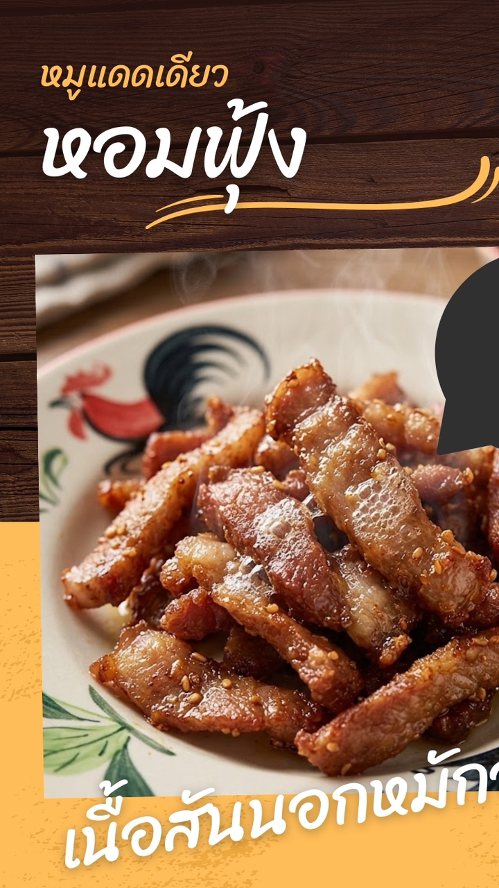 หอมฟุ้ง หมูแดดเดียว