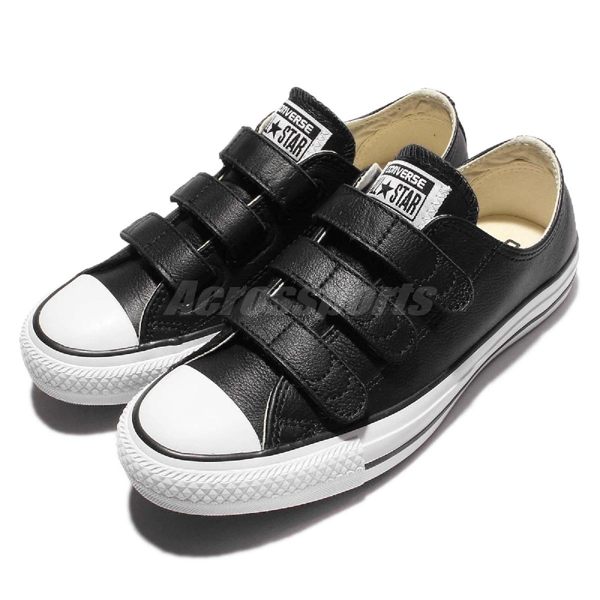 Converse 休閒鞋 Chuck Taylor All Star V3 黑 白 魔鬼氈 皮面 皮革 男鞋 女鞋 情侶鞋 【PUMP306】 103838