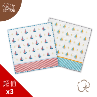 Microban抑菌保護品牌 100%純棉，不含偶氮、螢光劑 嬰幼兒口水巾或隨身手帕使用 尺寸:26x26 cm