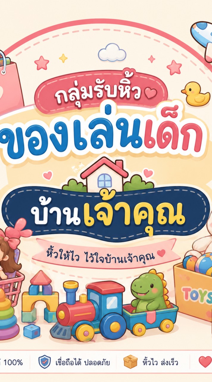 รับหิ้วของเล่นเด็กบ้านเจ้าคุณ
