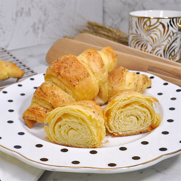 可頌-原味 200g(4入裝)/袋裝 愛家非基改純淨素食 香濃純素點心 全素美味輕食 VEGAN Croissant