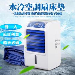 ◎對抗酷暑的最佳利器, 有了水冷床墊不再讓身體讓得發燙,|◎讓你以最小的成本獲得最大的涼爽體會|◎規格:雙人5尺類型:冷凝墊尺寸(公分):size160x140材質說明:PVC顏色:白色系,藍色系