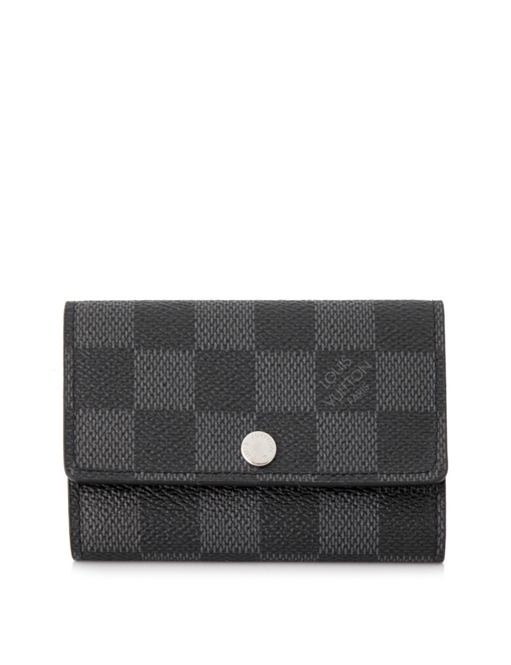 Exterior - Damier graphite canvas - Silver tone hardware - Snap tab closure Interior - Cowhide leath