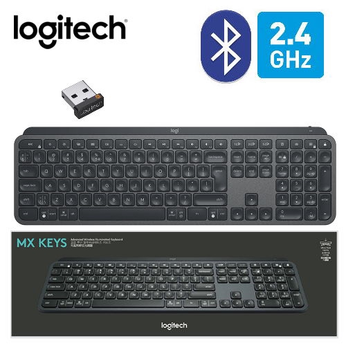 Easy-Switch多台裝置切換共用品名 / 規格：【Logitech 羅技】MX KEYS 智能無線鍵盤完美敲擊按鍵智能背光USB-TYPE C 快速充電Easy-Switch 按鈕相容多種作業系