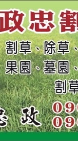 政忠  割草 除草噴草藥 鋸樹 矮化 整理