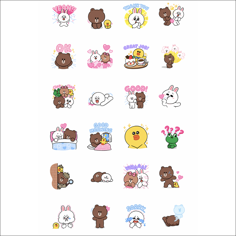 LINE 釋出免費動態貼圖「Q彈可愛★ LINE卡通明星」，下載後可永久使用！LINE STORE 同場加映限時優惠 | LINE購物