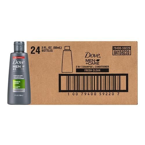Dove 二合一男性洗潤髮乳 88 毫升 24 入