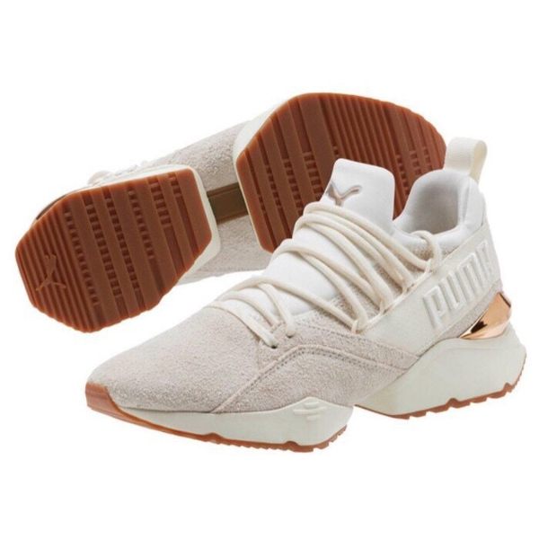 KUMO SHOES-Puma Muse Maia Varsity 裸色 米色 玫瑰金 麂皮 女鞋 367920-01