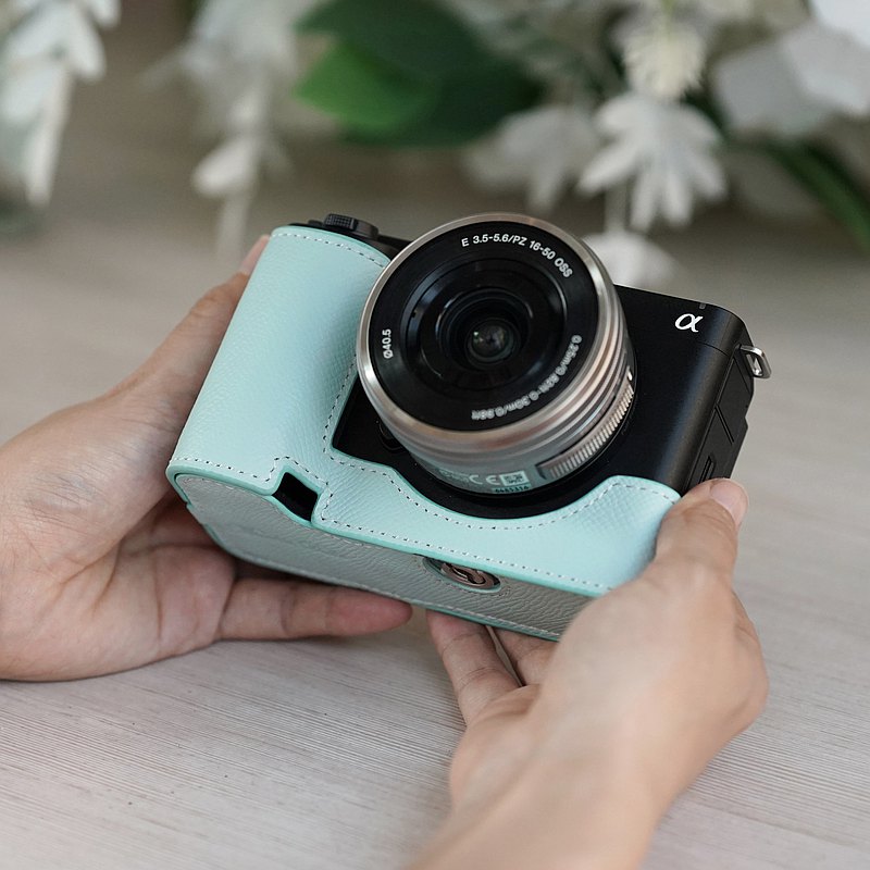 手掌紋皮革相機底座 for SONY ZV-E1