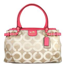 ◎★包包分為4層|◎★內有1拉鍊袋/2內袋/1筆袋|◎★拉鍊搭配磁扣式開合品牌:COACH品牌定位:國際精品背法:肩背包款:斜背包/側背包顏色:混色系/撞色系,橘色系外層材質:布面內層材質:布面流行元