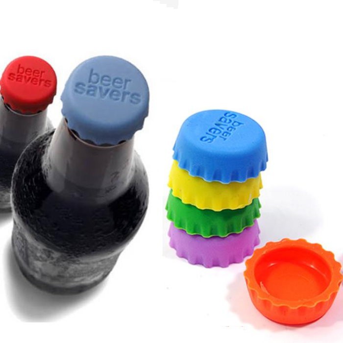 彩色創意瓶蓋 矽膠瓶蓋 啤酒可樂 醬油曲線瓶專用彩色瓶蓋 瓶蓋塞 6入【DY324】