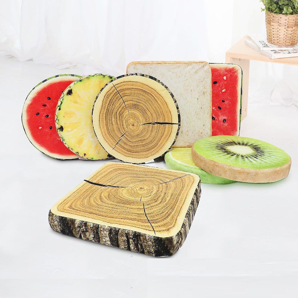 ◆ 逼真3D印花技術◆ 短絨材質，舒適親膚◆ 高彈內綿，耐坐舒適◆ 地板、和室、木藤質沙發均可使用◆ 隱形拉鍊，方便拆洗表布採用短絨材質，觸感細緻柔順，3D印花技術，商品栩栩如生，增添生活樂趣。高密度