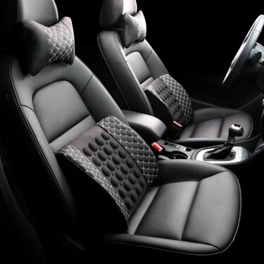 護腰靠枕 汽車腰靠電動按摩靠枕車用腰枕車載腰墊座椅靠背腰部支撐護腰靠墊