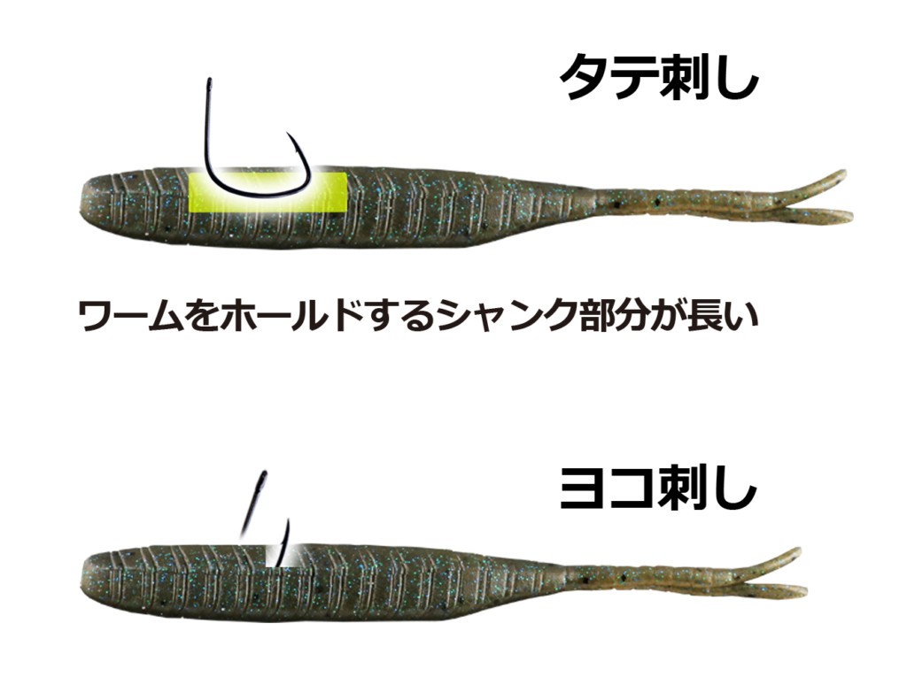 リジッドワッキー 秦拓馬プロデュース ネコリグ ワッキーリグ特化型newフック