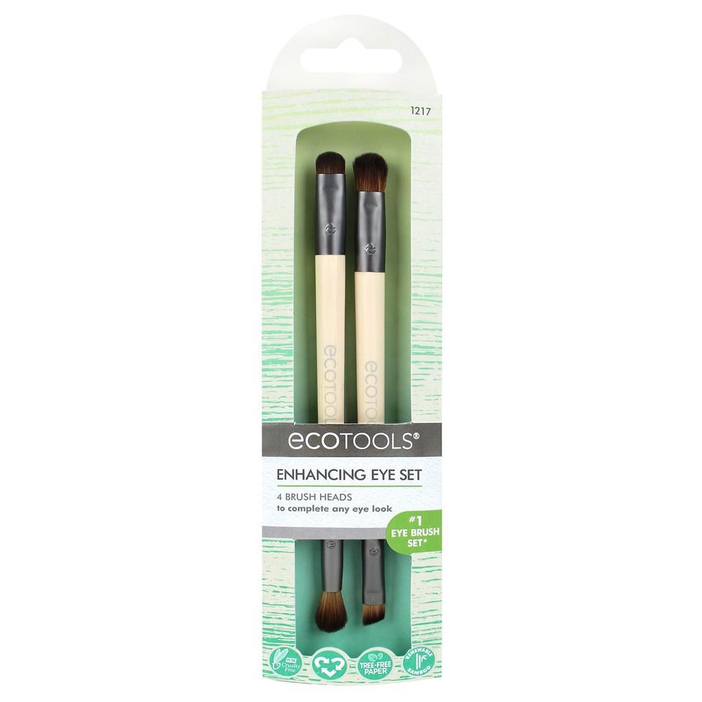 ★Puffy★ EcoTools 雙頭眼妝 Eye Enhancing Duo Set 眼刷眼影刷雙頭眼部刷具組