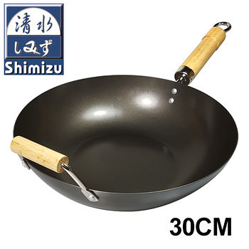 ★ 傳統鐵鍋配上平底，一鍋多用★ 特殊木頭手把，增添高級感