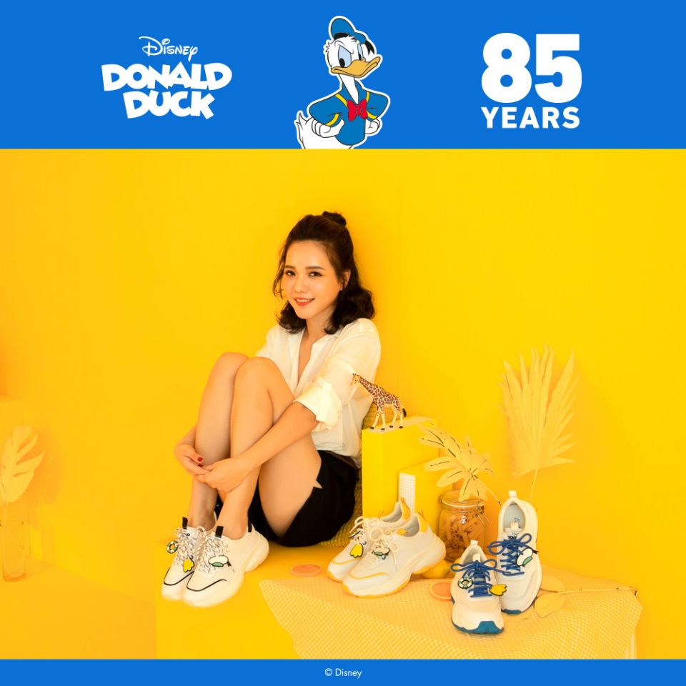 ＃唐老鴨經典吊飾老爹鞋，3色，NT1880，圖片來源：Grance gift官網